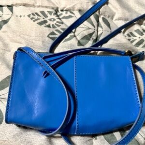 HOBO Blue Leather Crossbody WALLET